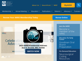 'aans.org' screenshot
