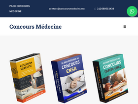 'concoursmedecine.ma' screenshot