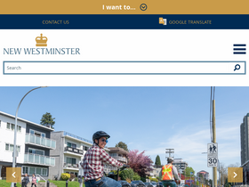 'newwestcity.ca' screenshot