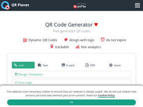 'qrplanet.com' screenshot