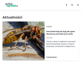 'domekiogrodek.pl' screenshot