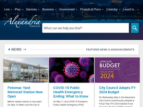 'alexandriava.gov' screenshot