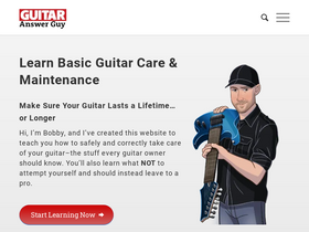 'guitaranswerguy.com' screenshot