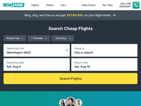 'wowfare.com' screenshot