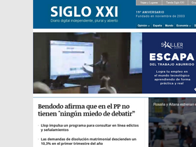 'diariosigloxxi.com' screenshot