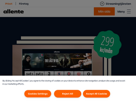 'allente.se' screenshot