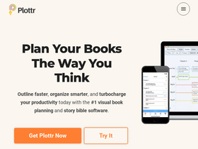 'plottr.com' screenshot