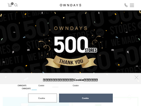 'owndays.com' screenshot