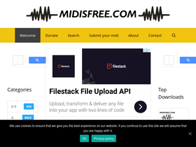 'midisfree.com' screenshot