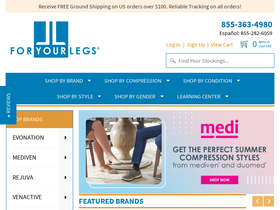 'foryourlegs.com' screenshot