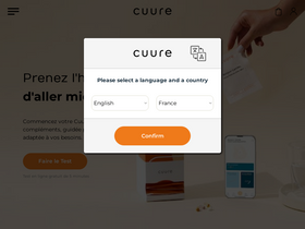 'cuure.com' screenshot