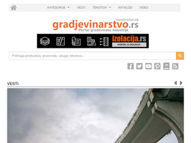 'gradjevinarstvo.rs' screenshot