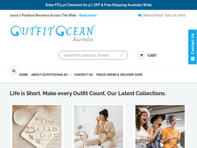 OutfitOcean Australia website screenshot