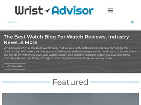 'wristadvisor.com' screenshot