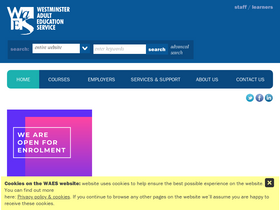 'waes.ac.uk' screenshot