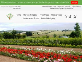 irelandtrees.com homepage screenshot