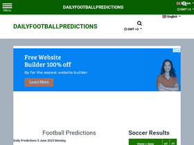 'dailyfootballpredictions.com' screenshot