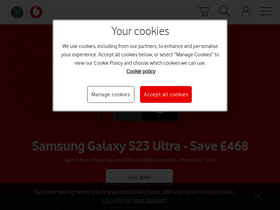 'vodafone.co.uk' screenshot