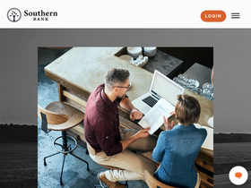'bankwithsouthern.com' screenshot
