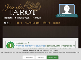 'jeu-tarot-en-ligne.com' screenshot