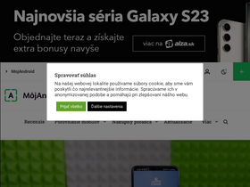 'mojandroid.sk' screenshot