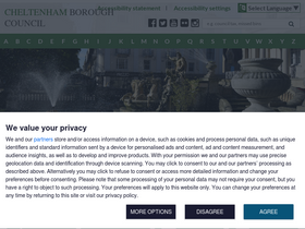 'cheltenham.gov.uk' screenshot