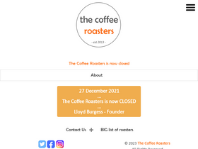 thecoffeeroasters.co.uk homepage screenshot