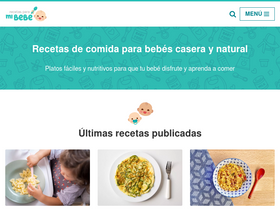 'recetasparamibebe.com' screenshot