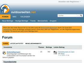 'outdoorseiten.net' screenshot