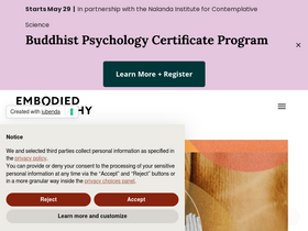 'embodiedphilosophy.com' screenshot