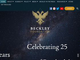 'beckleyfoundation.org' screenshot