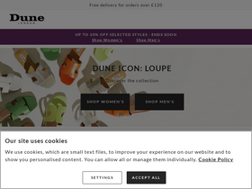 'dunelondon.com' screenshot