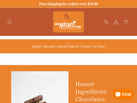 mishti-chocolates.com homepage screenshot