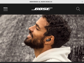 'bose.co' screenshot