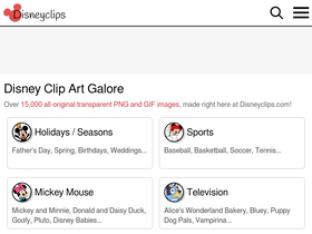 'disneyclips.com' screenshot