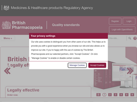 'pharmacopoeia.com' screenshot