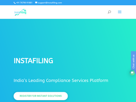 'instafiling.com' screenshot