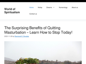 'worldofspiritualism.com' screenshot