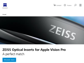 'zeiss.fr' screenshot