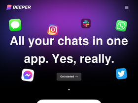 'beeper.com' screenshot