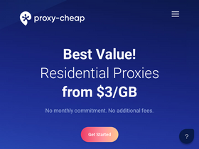 'proxy-cheap.com' screenshot