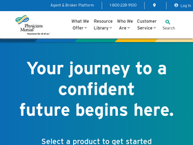 'physiciansmutual.com' screenshot