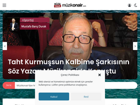 'muzikonair.com' screenshot