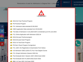 'mungeruniversity.ac.in' screenshot