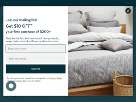 'qehomelinens.com' screenshot