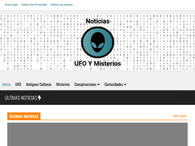 'ufoymisterios.es' screenshot