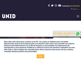 'unid.edu.mx' screenshot
