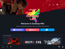 'dustloop.com' screenshot