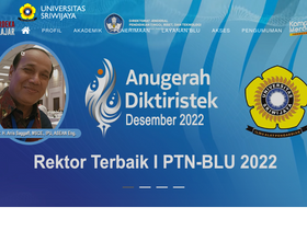 'unsri.ac.id' screenshot