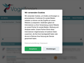 'vogelforen.de' screenshot
